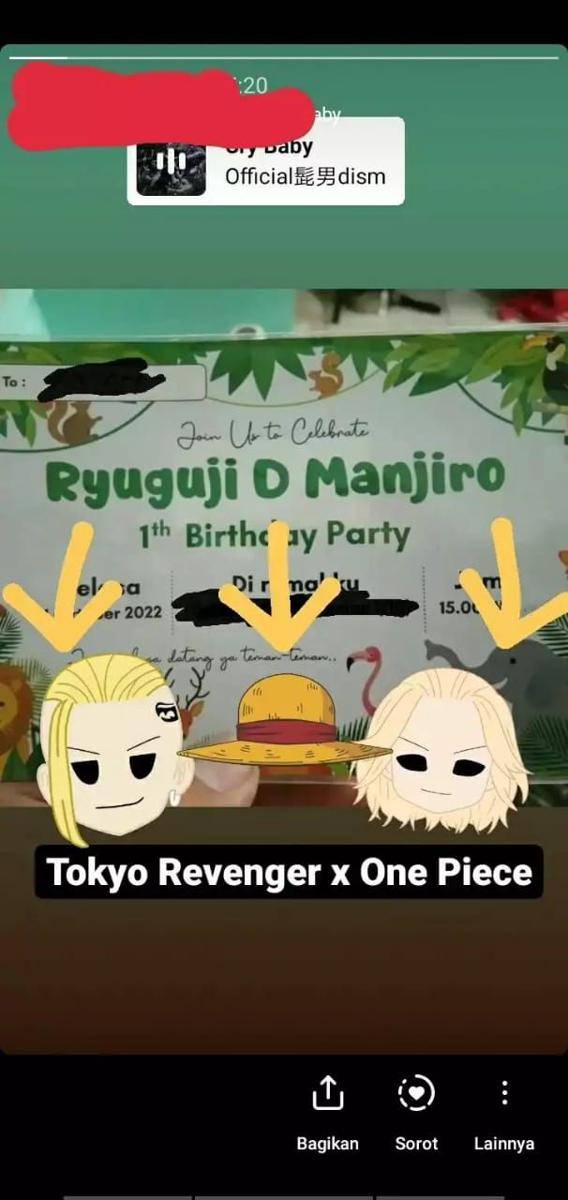 nama anak dari karakter anime (twitter.com/Akashisedai_)
