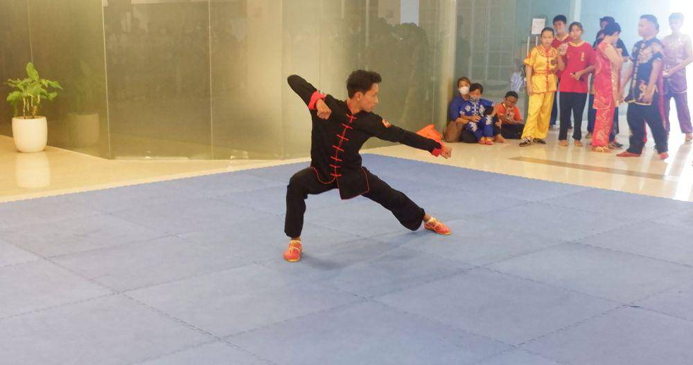 Pegiat olahraga kungfu saat bertanding di Bali. (dok. pribadi/Ari Budiadnyana)