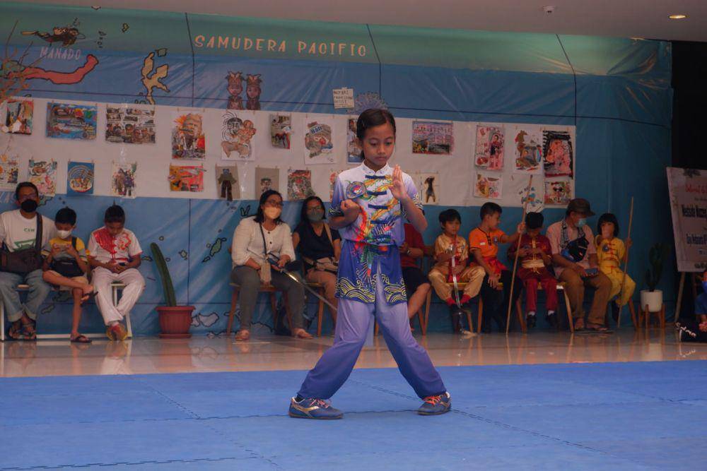 Pegiat olahraga kungfu saat bertanding di Bali. (dok. pribadi/Ari Budiadnyana)