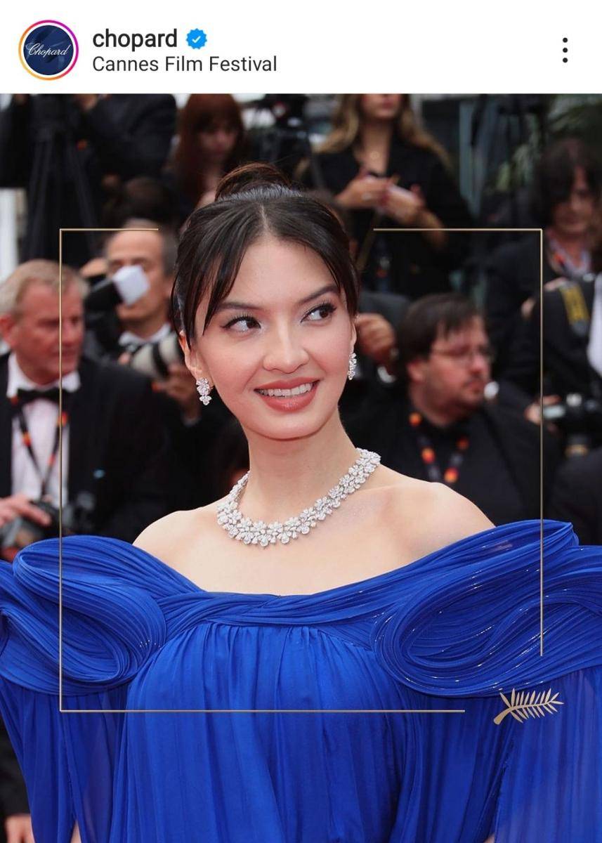 Raline Shah di Cannes 2023 (instagram.com/chopard)