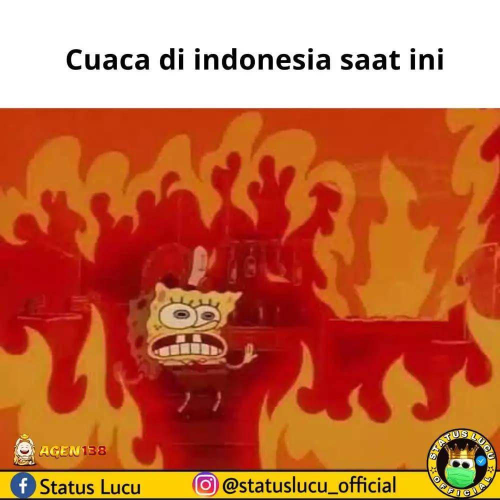 meme cuaca panas di Indonesia (instagram.com/statuslucu_official)