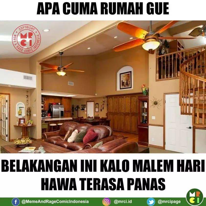 meme cuaca panas di Indonesia (facebook.com/MemeAndRageComicIndonesia)