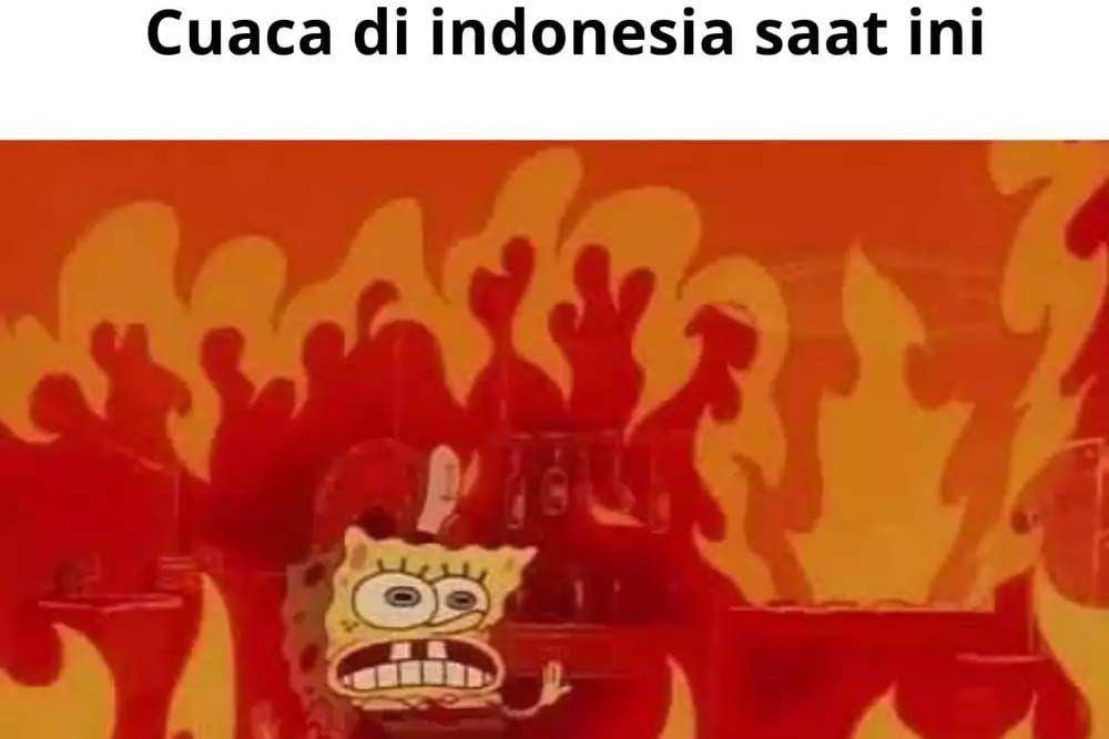 meme cuaca panas di Indonesia (instagram.com/statuslucu_official)
