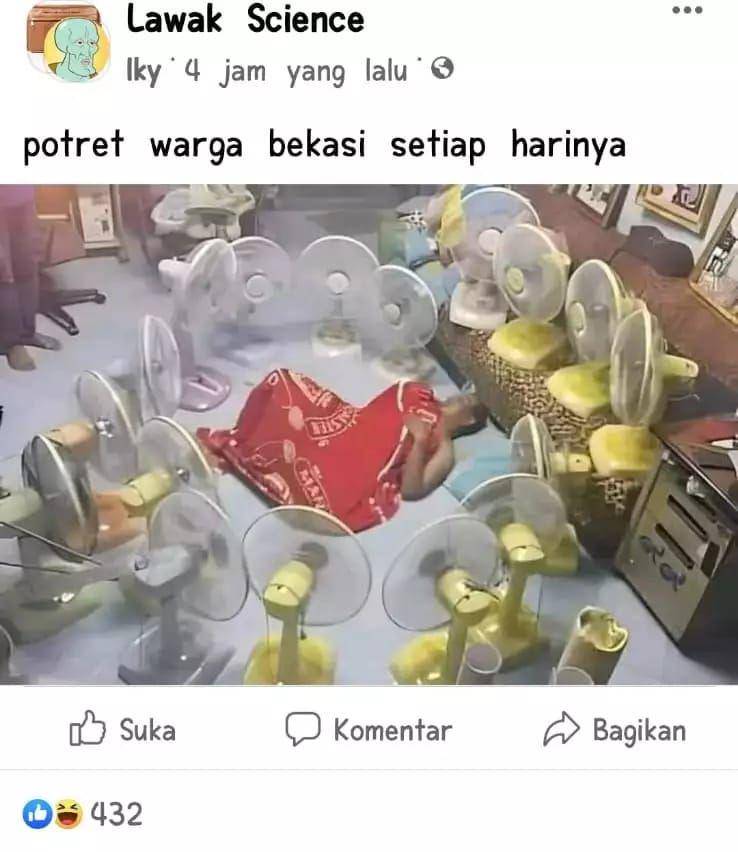meme cuaca panas di Indonesia (instagram.com/iradiojakarta)
