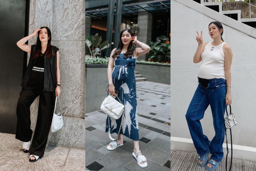9 Inspirasi OOTD Bumil ala Selebgram Michimomo, Stunning Banget!
