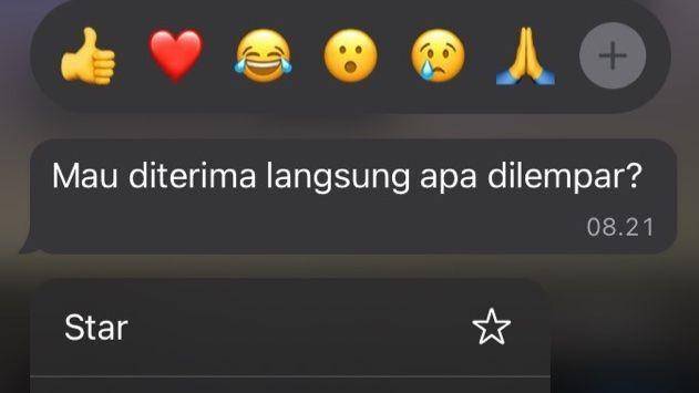chat dikira ngegas (twitter.com/karinye4h)