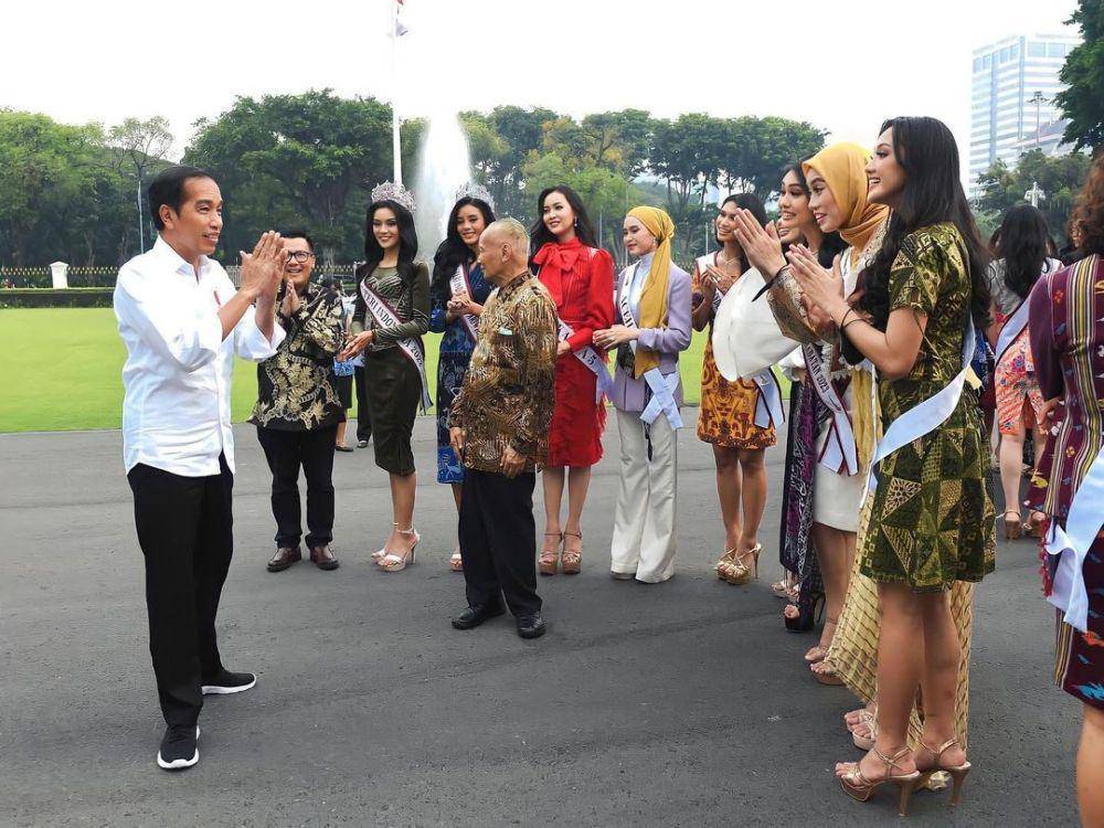 Potret Finalis Puteri Indonesia 2023 di Istana Kepresidenan (Instagram.com/officialputeriindonesia)
