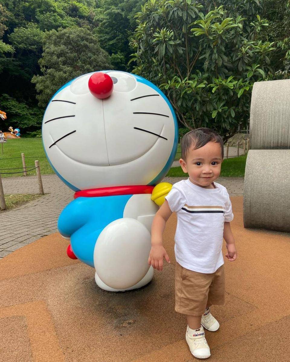 potret Rayyanza di Museum Fujiko F. Fujio (instagram.com/raffinagita1717)