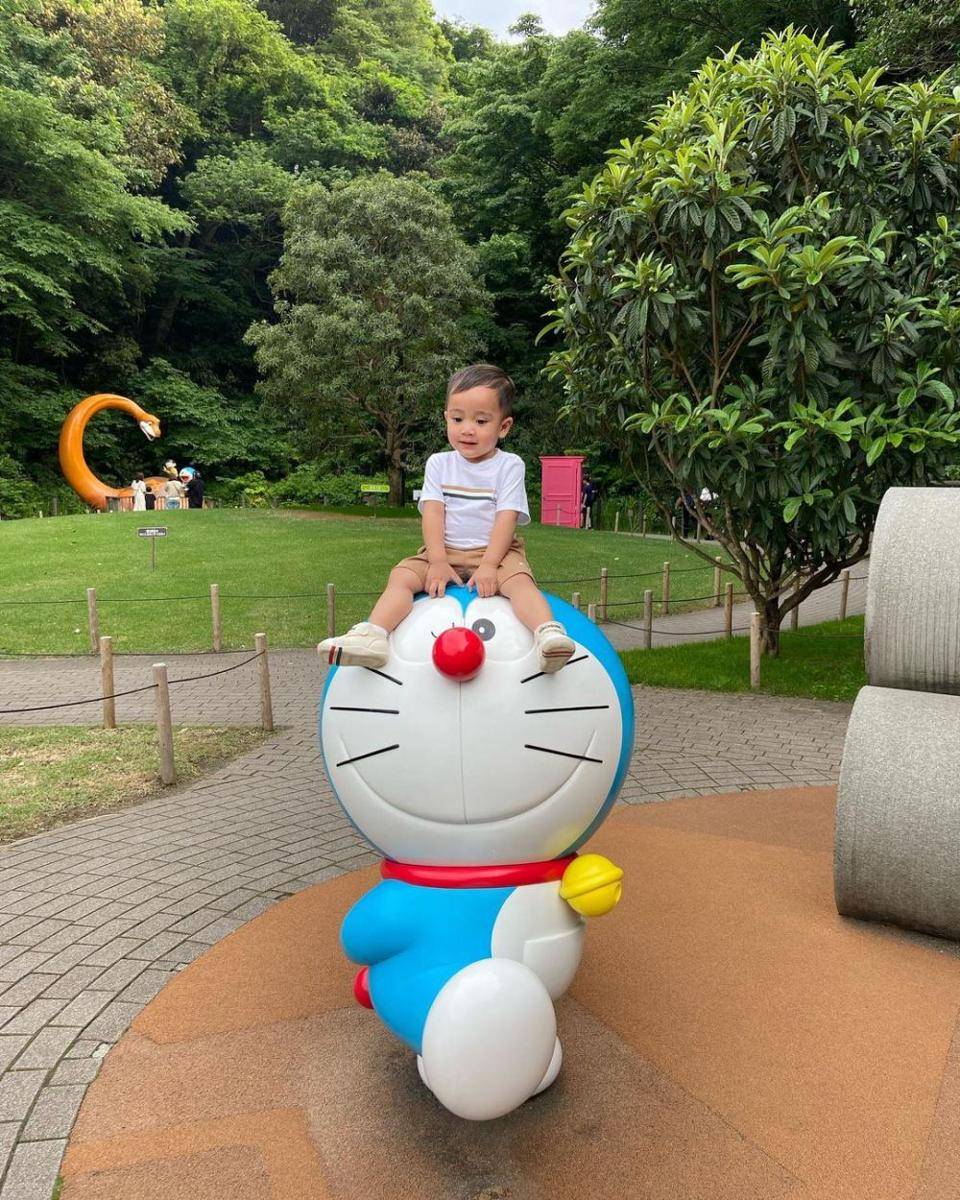 potret Rayyanza di Museum Fujiko F. Fujio (instagram.com/raffinagita1717)