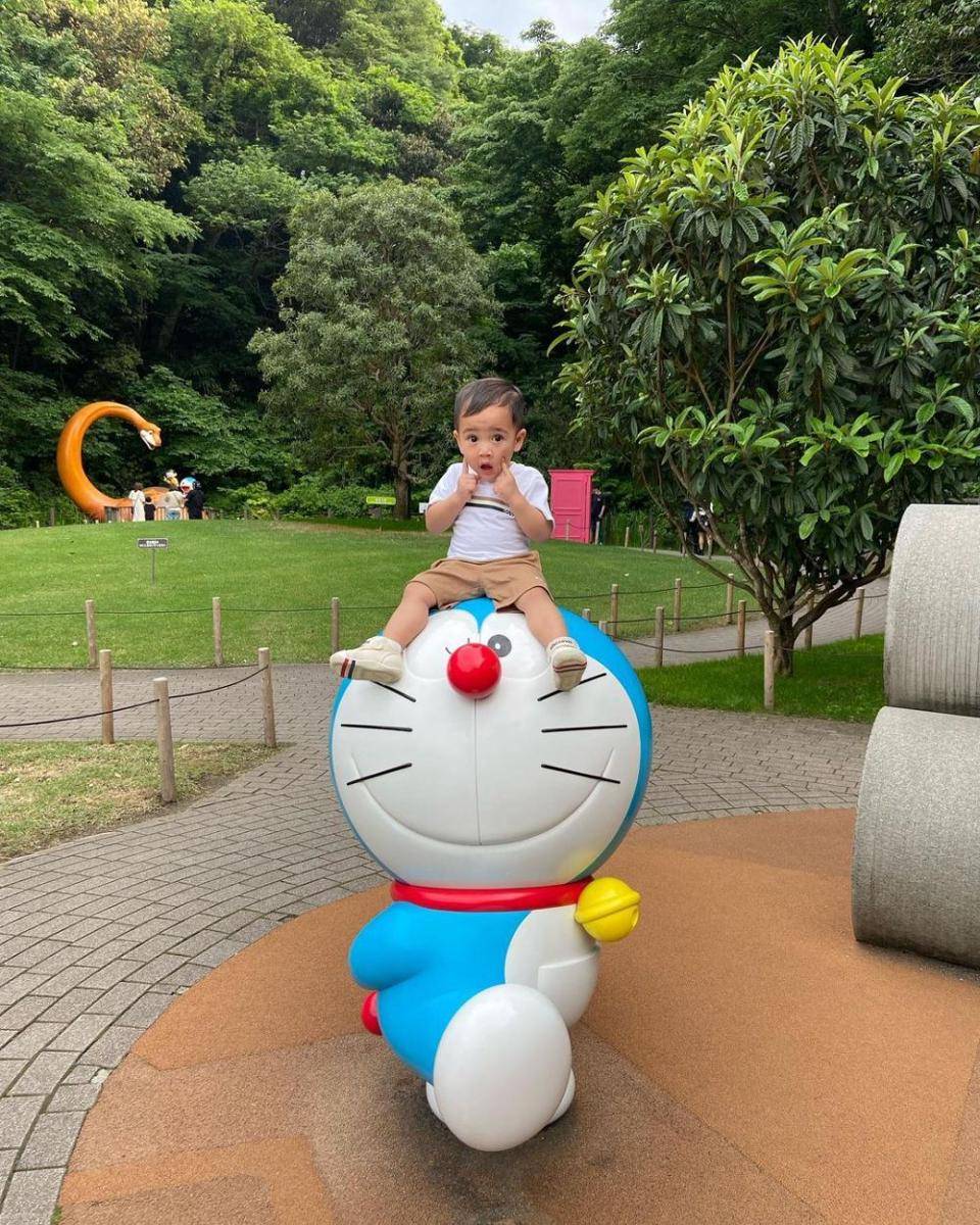 potret Rayyanza di Museum Fujiko F. Fujio (instagram.com/raffinagita1717)