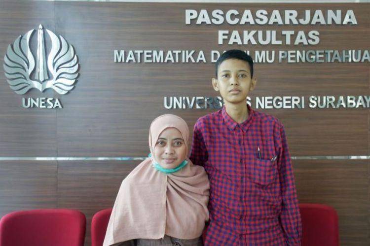 Mohammad Naufal Hasqi saat menjalankan UTBK (dok. UNESA)