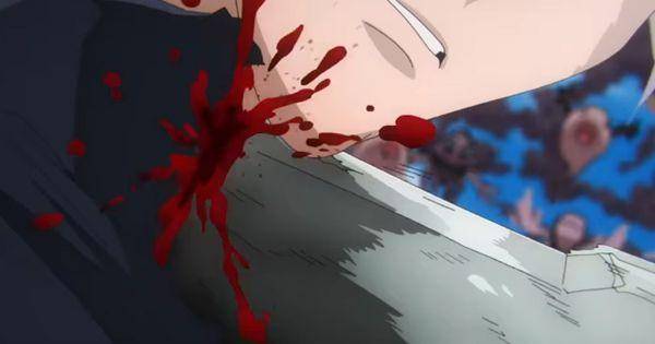 Gojo terkena tusukan Inverted Spear of Heaven ( Dok. TOHO animation チャンネル / Jujutsu Kaisen S2 PV 2 )
