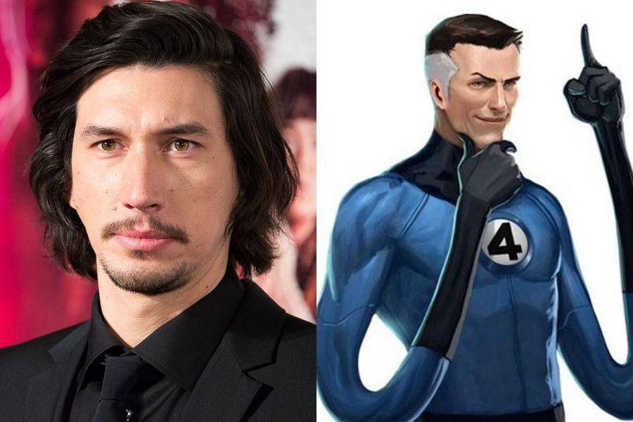 Adam Driver dan karakter Mr. Fantastic (commons.wikimedia.org/Dick Thomas Johnson | Dok. Marvel)