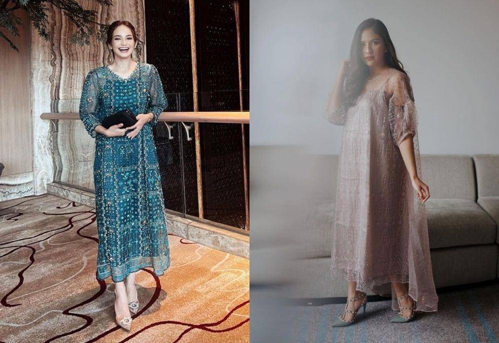adu gaya kondangan Enzy Storia vs. Jessica Mila (instagram.com/enzystoria | instagram,com/jscmila)