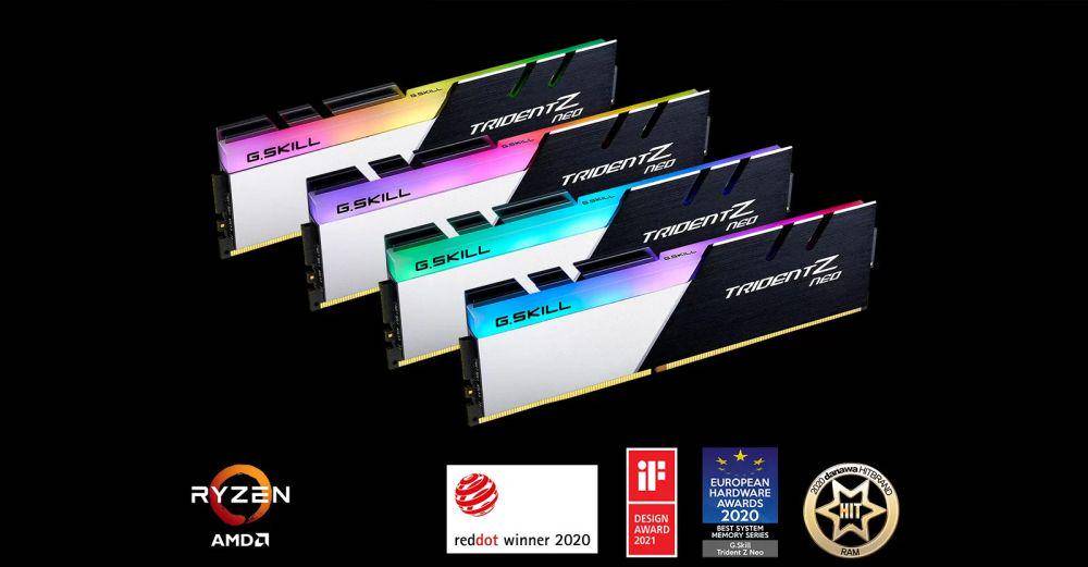 potret G.Skill Trident Z Neo DDR4-3600 (2 x 16GB) (gskill.com)
