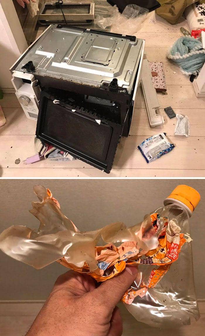 potret barang dimasukkan microwave (reddit.com/9999monkeys)