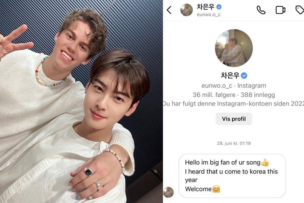 Kisah Lucu Cha Eun Woo Kirim DM ke Peder Elias Viral, Fans Berat!