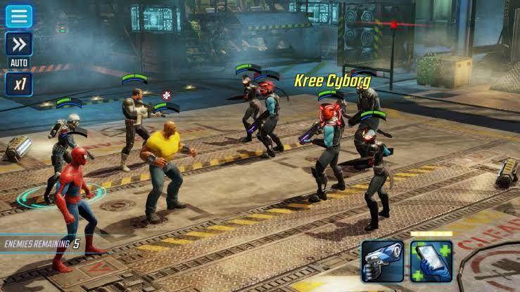 gameplay Marvel Strike Force (dok. Scopely/Marvel Strike Force)