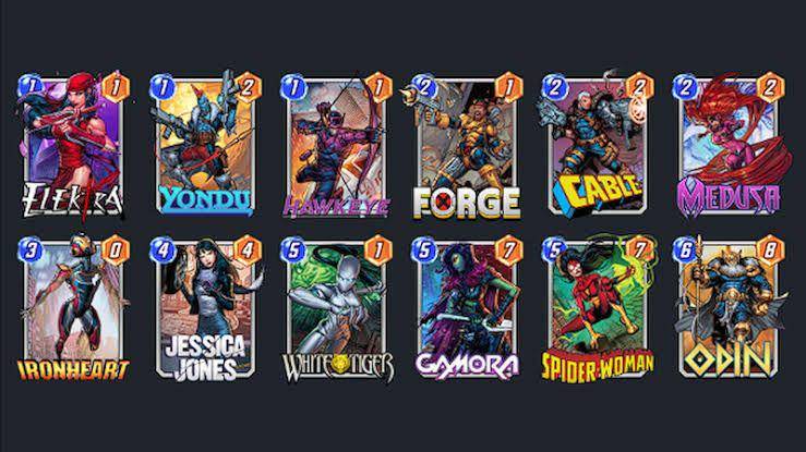 kartu-kartu di game Marvel Snap (dok. Nuverse/Marvel Snap)