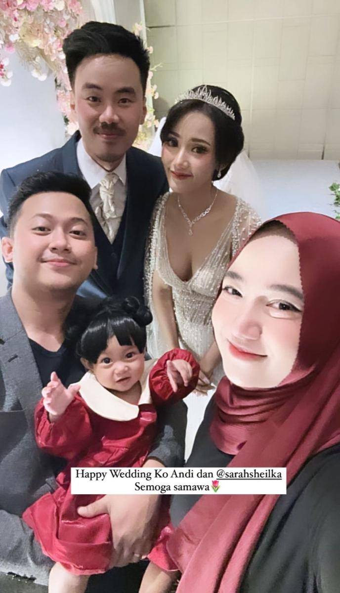 potret pernikahan Sarah Sheilka dan Andy (instagram.com/riekemeilanis)