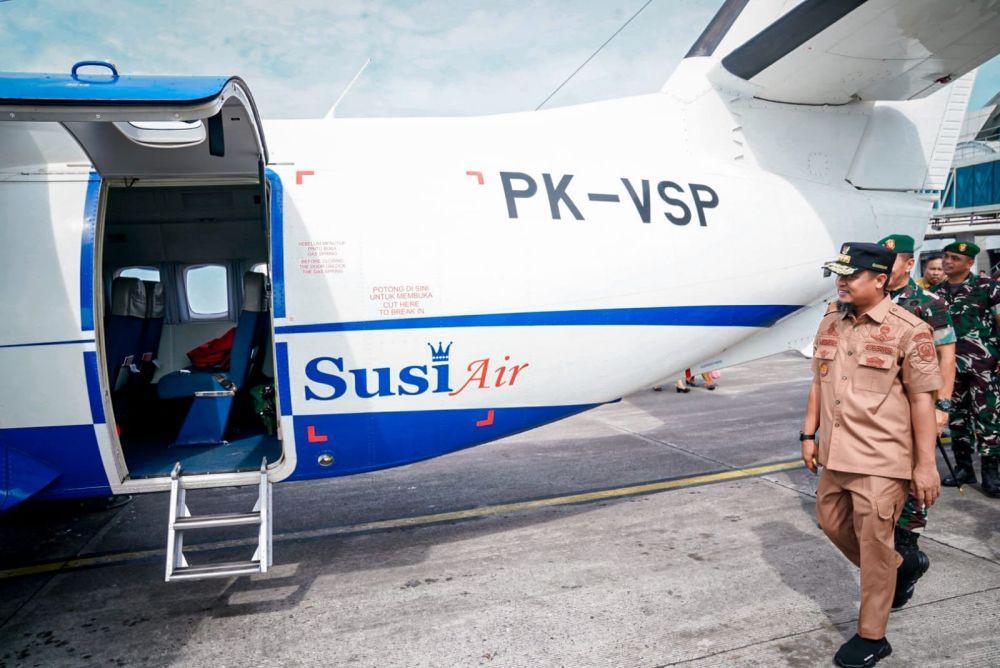 Maskapai Susi Air Terbang Perdana dari Makassar ke Luwu Utara