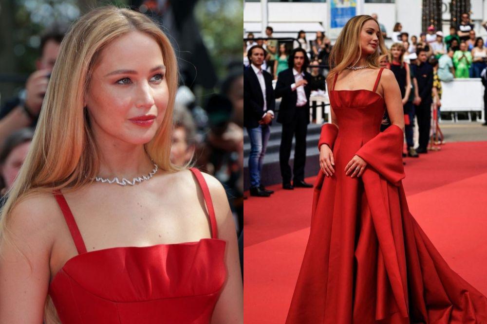 7 Potret Jennifer Lawrence di Cannes Film 2023, Pakai Sandal Jepit!