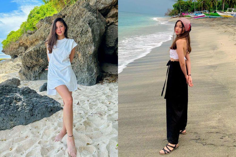 8 Style ke Pantai ala Bella Graceva, Kekinian Banget!