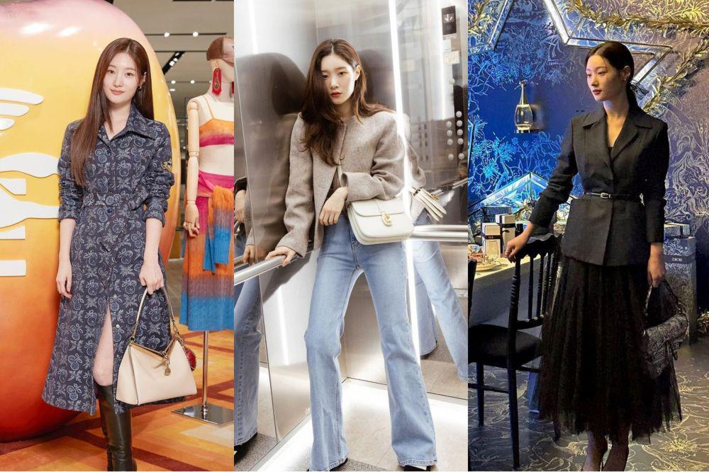 9 Inspirasi Office Look ala Jung Chaeyeon, Super Classy!