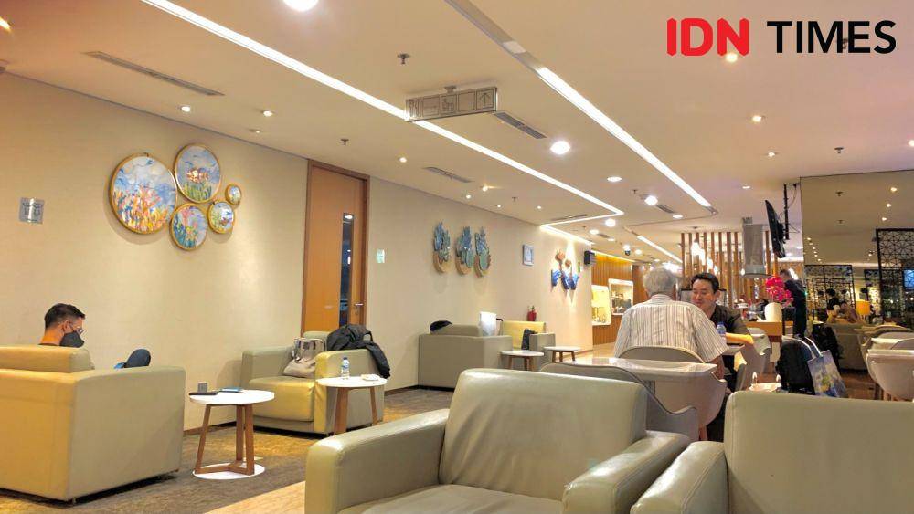 Suasana lounge Garuda Indonesia di Terminal 3 Soekarno-Hatta (IDN Times/Dewi Suci)