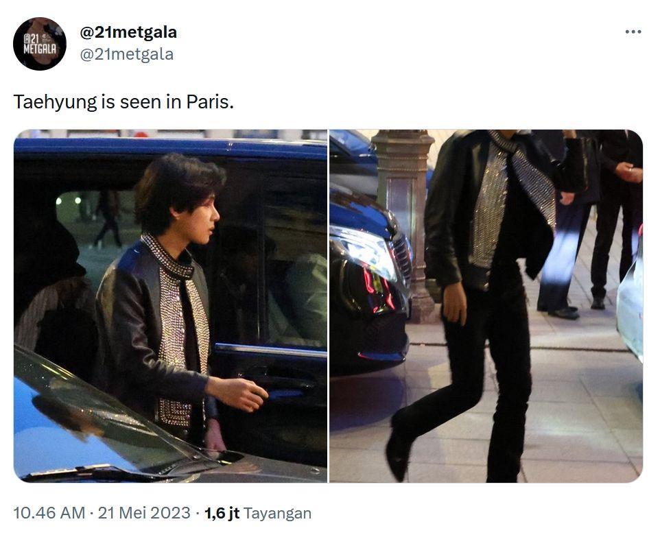 V BTS di Paris (Twitter.com/21metgala)