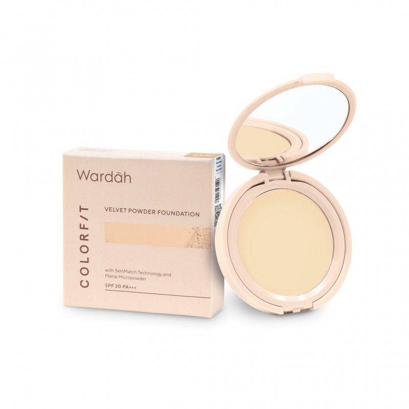 Wardah Colorfit Valvet Powder Foundation (shopee.co.id/beautyhaulindo)