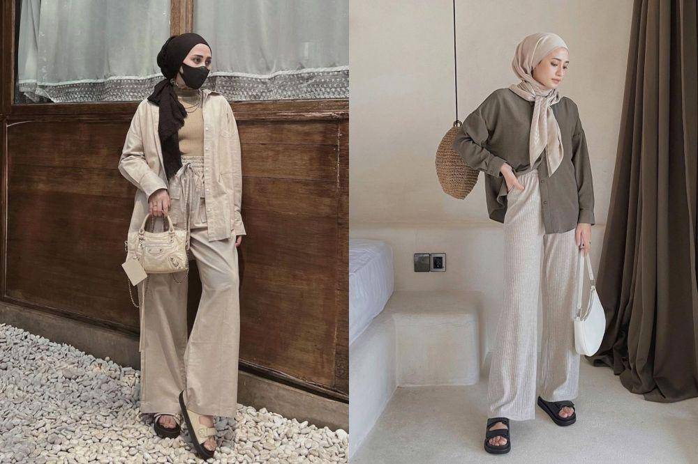 padu padan kemeja ala selebgram Helmi Nursifah (instagram.com/helminursifah)