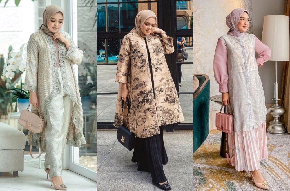 10 Ide OOTD Kondangan Linda Anggrea, One Set Simpel Jadi Andalan
