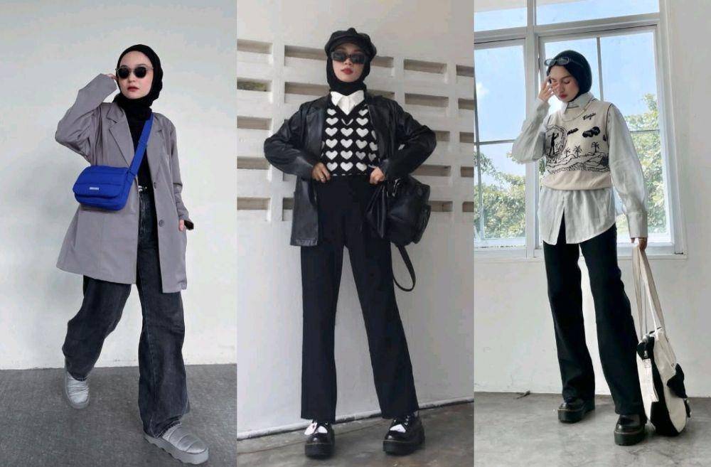 Ootd formal hijab boyish (instagram.com/adiva.selsa | instagram.com/hidayah.gn | instagram.com/sorayaulfa15)