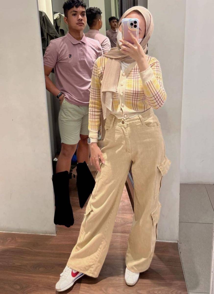 Ootd hijab ala Korea (instagram.com/veraniqueputrys)