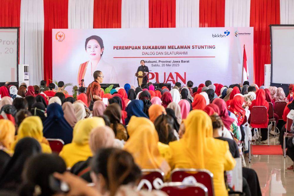Puan Maharani saat kunjungan kerja ke Sukabumi.