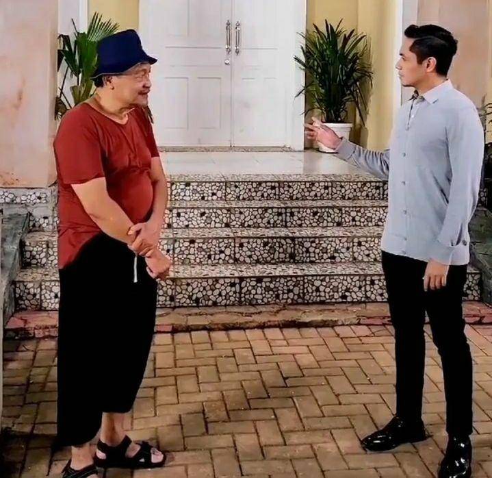 Potret Eeng Saptahadi dan rekan artis (instagram.com/dude2harlino)