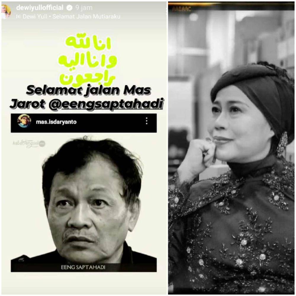 Potret Eeng Saptahadi dan rekan artis (instagram.com/dewiyullofficial)