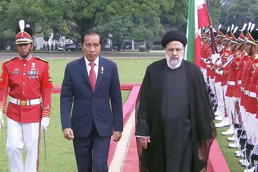 Presiden Jokowi menerima kunjungan kenegaraan Presiden Iran, Seyyed Ebrahim Raisi di Istana Kepresidenan Bogor, Selasa (23/5/2023). (youtube.com/Sekretariat Presiden)