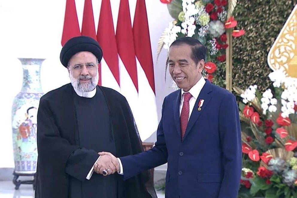 Presiden Jokowi menerima kunjungan kenegaraan Presiden Iran, Seyyed Ebrahim Raisi di Istana Kepresidenan Bogor, Selasa (23/5/2023). (youtube.com/Sekretariat Presiden)