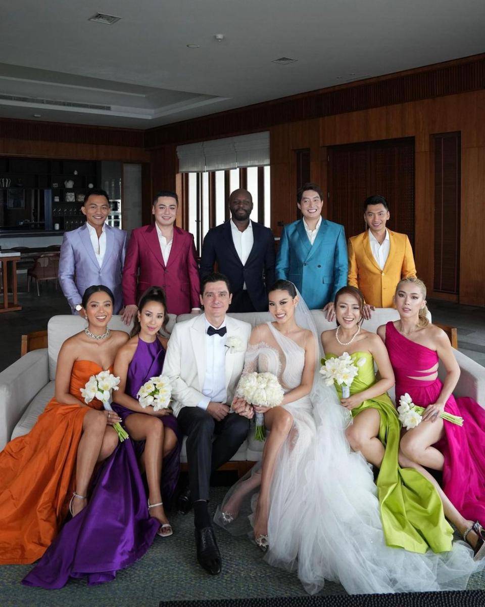 rekomendasi gaun bridesmaid ala pernikahan selebriti (instagram.com/patriciagouw)