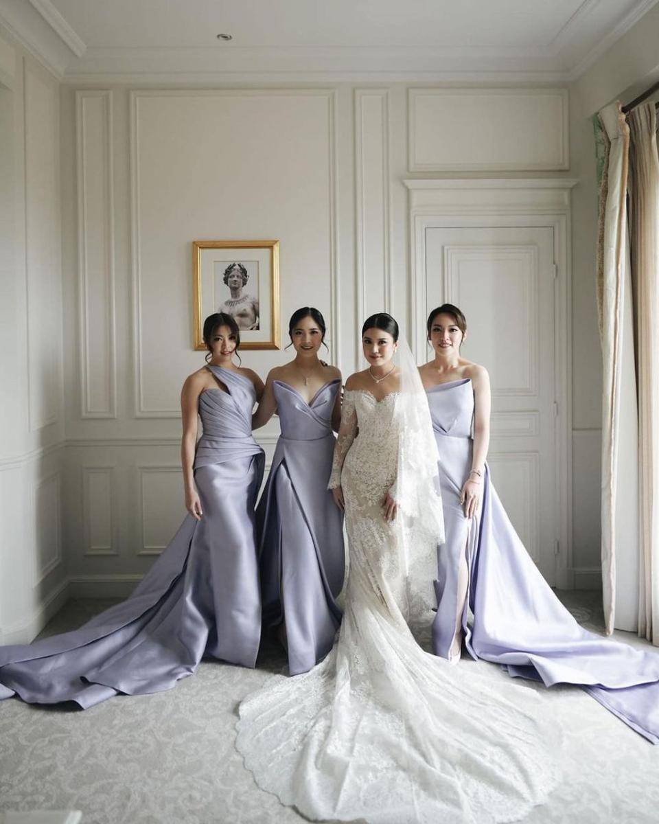 rekomendasi gaun bridesmaid ala pernikahan selebriti (instagram.com/valenciatanoe)