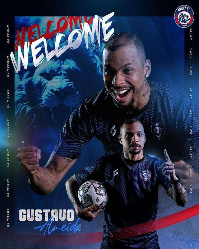 Striker anyar Arema FC, Gustavo Almeida. (Dok Media Officer Arema FC)