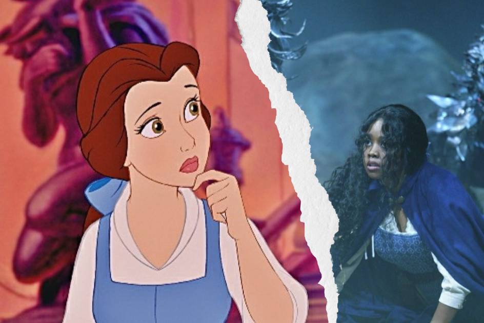 Belle di film Beauty and the Beast (1991) dan Belle di pertunjukan Beauty and the Beast: A 30th Celebration (2022). (dok. Walt Disney/Beauty and the Beast)