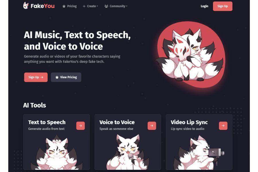 ilustrasi aplikasi FakeYou (dok. fakeyou.com)