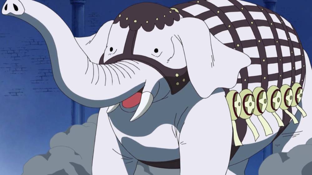 Funkfreed dalam wujud gajah. (dok. Toei Animation/One Piece)