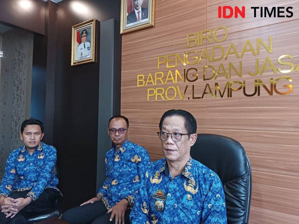Kepala BPBJ Pemprov Lampung, Slamet Riyadi. (IDN Times/Tama Yudha Wiguna).
