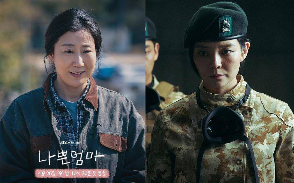 Ra Mi Ran di drama The Good Bad Mother (instagram.com/jtbcdrama) | Esom di drama Black Knight (instagram.com/netflixkr)