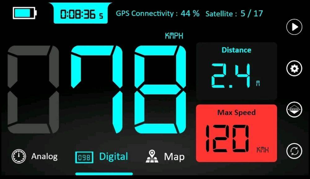 potret aplikasi GPS Speedometer : Odometer (Trusted Android Apps- PDF Reader and Documents Tools/GPS Speedometer : Odometer)