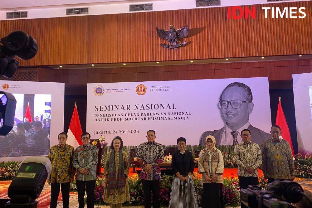 Pengusulan gelar pahlawan nasional Prof. Mochtar Kusumaatmadja. (IDN Times/Sonya Michaella)